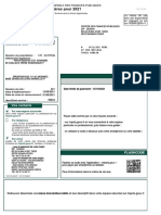 Avis de Taxes Foncieres 2021