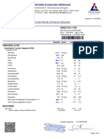 Compte Rendu D'analyses Médicales