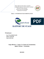 Rapport de Stage ALG TELECOM