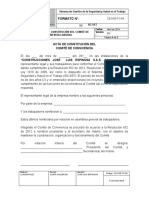 Ce-Sst-Fo-04 Formato Acta de Constitución Del Comité de Convivencia Laboral