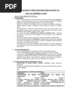 Precisiones y Orientaciones Pedagógicas-2023