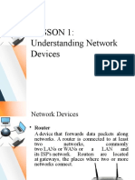 LESSON 1 Understanding Network Devices