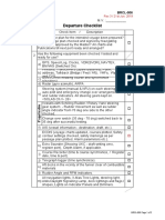 BRCL-006 Departure Checklist