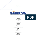 Tarea 4 Introducción A La Psicoterapia