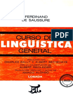 (Filosofía y Teoría Del Lenguaje) Ferdinand de Saussure - Curso de Lingüística General-Losada (2003) PDF