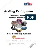 Araling Panlipunan: Self-Learning Module