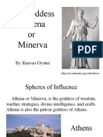 The Goddess Athena or Minerva: by Reeves Oyster