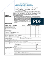 Course Outline MFG II