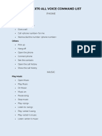 Proton X70 All Voice Command List