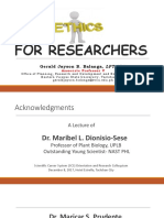 Updated Ethics For Research 2022