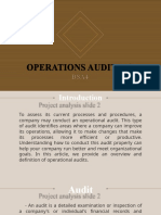 Operations Auditing