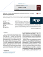 Influence of Water On Damage, Mech Behavior of Single Hemp Yarn Composites