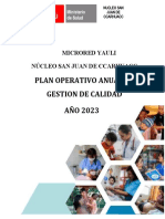 Plan Anual de Gestion de Calidad