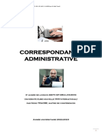 Correspondance Administrative PDF