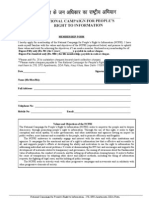 Membership Form For The NCPRI