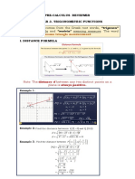 Pre Calculus Reviewer Chap3 Trigonometry 1