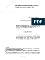 Alegações Finais Auto de Infração Ambiental IMA Prescrição Quinquenal