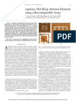 A Switchable-Frequency Slot-Ring Antenna Element For Designing A Reconfigurable Array