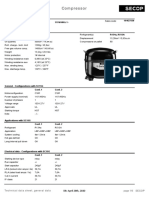 Technical Data Compressor: Model 104G7550 115V/60Hz 1