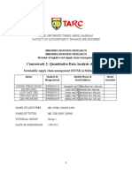 Coursework 2: Quantitative Data Analysis & Finding: Sustainable Supply Chain Management (SSCM) in Malaysia: A Survey