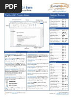 Word 2021 Basic Quick Reference PDF