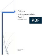 Culture Entrepreneuriale - Cours