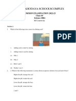 Chennai Sahodaya Science Set2 Answer Key 2022-23 PDF