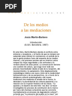 De Los Medios A Las Mediaciones - Introducción JMB