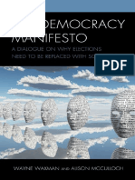 Waxman & McCulloch - The Democracy Manifesto. A Dialogue On Why Elections Need To Be Replaced With Sortition (2022)