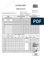 Certificado de Calidad de Brida de Acero WN RF Clase 300 SCH 120