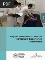 Programa de Estudio Del Tecnico Superior en Enfermeria