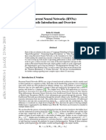 Recurrent Neural Networks (RNNS) : A Gentle Introduction and Overview