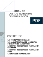 Capitulo 7 Gestion de Costos Indirectos de Fabricacion