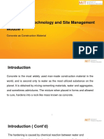 Module 1 - Concrete As Construction Material