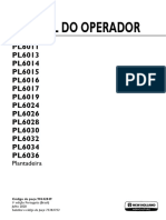 Manual Do Operador: PL6011 PL6013 PL6014 PL6015 PL6016 PL6017 PL6019 PL6024 PL6026 PL6028 PL6030 PL6032 PL6034 PL6036