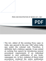 Press and Registration of Books Act, 1867