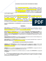 Contrato de Excavacion Modelo PDF