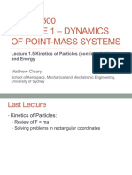 Lecture 1.5 - Week 3 Wednesday - Kinetics Work Energy