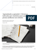 'Aprendendo A Aprender': 3 Técnicas Indicadas Por Cientistas para Qualquer Pessoa Melhorar Nos Estudos