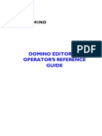 Domino Editor GT Operator'S Reference Guide