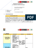 Experiencia de Aprendizaje - Primer Grado