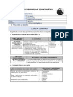 Sesion de Matemática Clases de Conjuntos