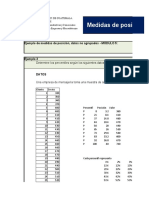 Ejercicio Medidas de Posicion No. 1