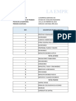 Caso Practico de La Cedula Analitica de Las Cuentas Por Cobrar