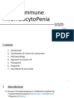 Chronic Immune ThrombocytoPenia + Case Report