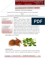 Effect of Vijaysar On Prediabetes Condition - A Review: Dr. Swapnil Padate and Dr. Renu P. Raokhande