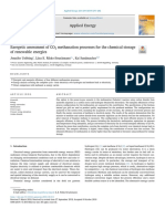 Exergetic Assessment of CO2 Methanation Processes For The Chemical Storage