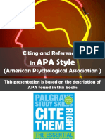 Citation and Referencing (APA Format)