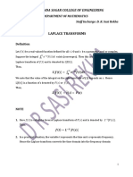 Laplace Transform Module