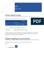 Elcome To Word: Know Where To Tap